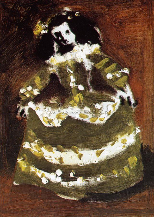 宫女（伊莎贝尔德韦拉索） - 巴勃罗·毕加索